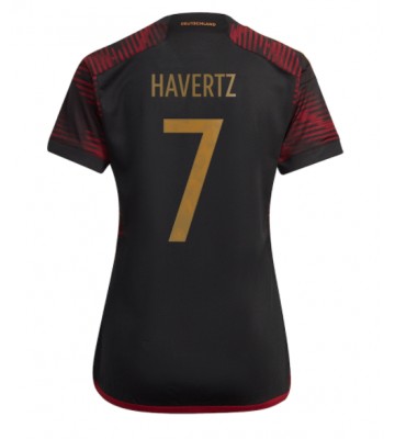 Maillot de foot Allemagne Kai Havertz #7 Extérieur Femmes Monde 2022 Manches Courte